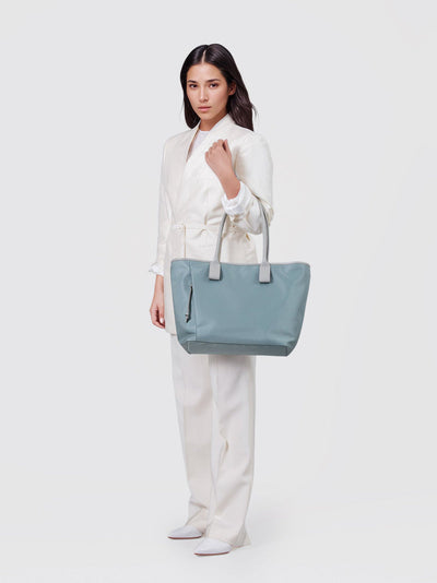 Lohoop Nylon Tote in Cloud Blue Made in Japan