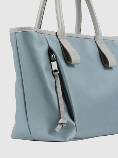  Lohoop Nylon Small Tote in Cloud Blue Made in Japan