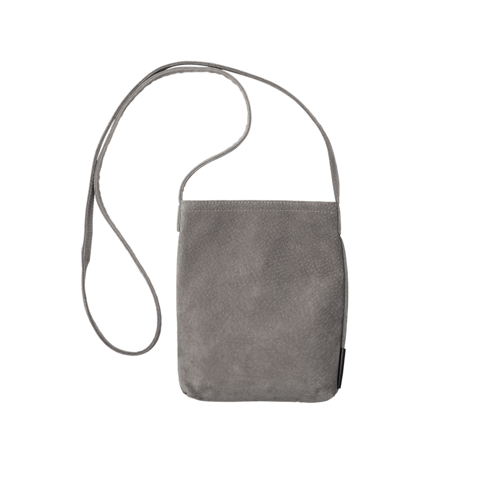 Pig Suede (Soft Pig Suede) Suede Mini Shoulder in Blue Made in Japan