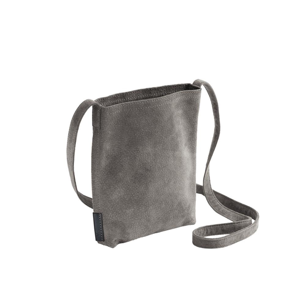 Pig Suede (Soft Pig Suede) Suede Mini Shoulder in Black Made in Japan