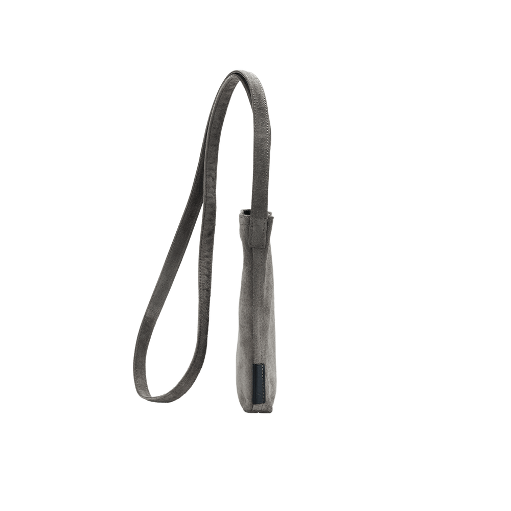 Pig Suede (Soft Pig Suede) Suede Mini Shoulder in Black Made in Japan