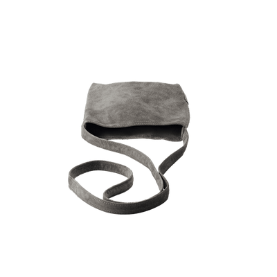 Pig Suede (Soft Pig Suede) Suede Mini Shoulder in Gray Made in Japan