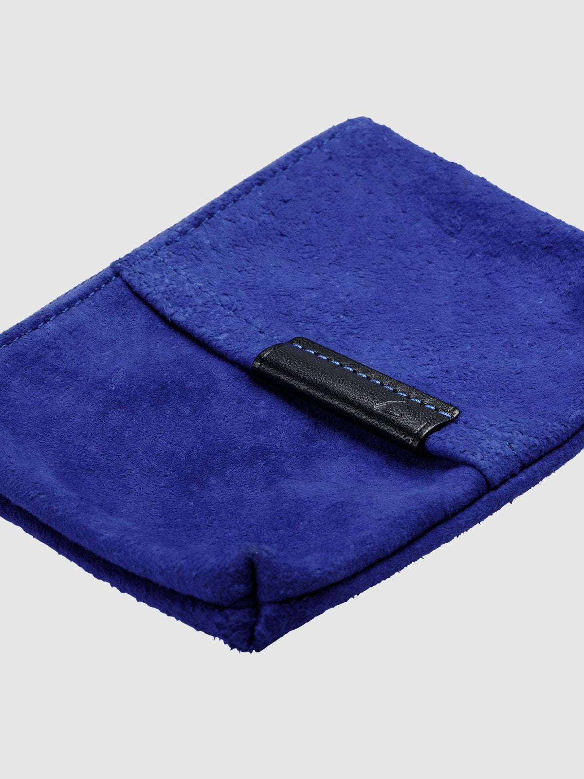 Pig Suede (Soft Pig Suede) Suede Pouch – Small in Gray Made in Japan