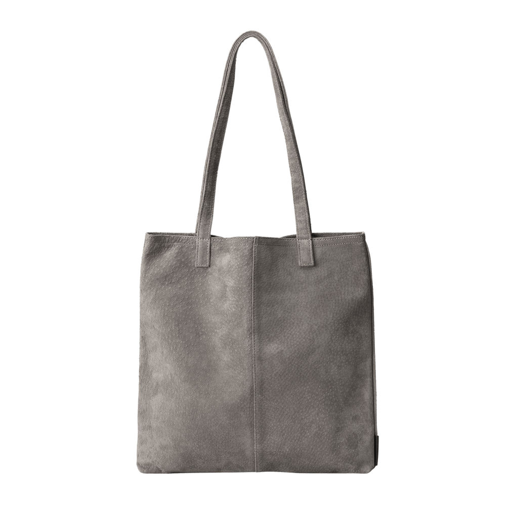 Pig Suede (Soft Pig Suede) Suede Tote in Black Made in Japan