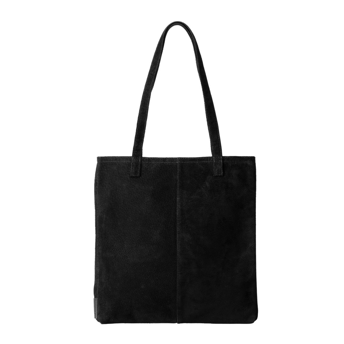 Pig Suede (Soft Pig Suede) Suede Tote in Black Made in Japan