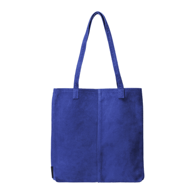Pig Suede (Soft Pig Suede) Suede Tote in Blue Made in Japan
