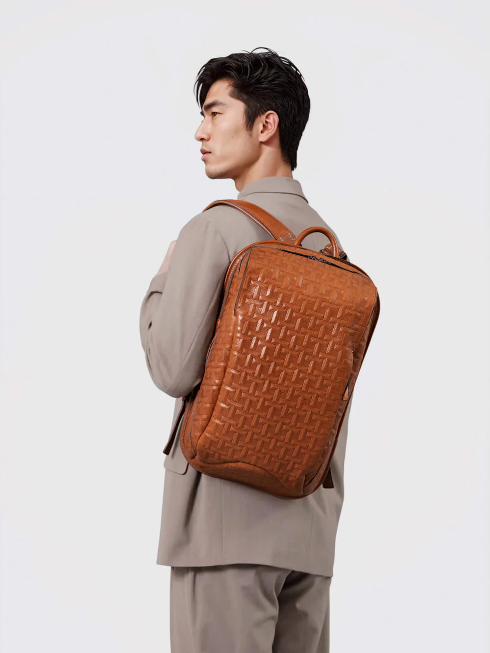 TSUCHIYA Legacy Logo Backpack | Canvas Leather Backpack | Tsuchiya