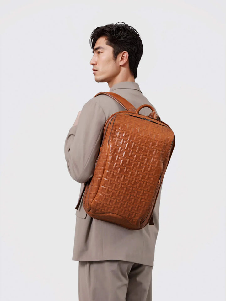 TSUCHIYA Legacy Logo Backpack | Canvas Leather Backpack | Tsuchiya