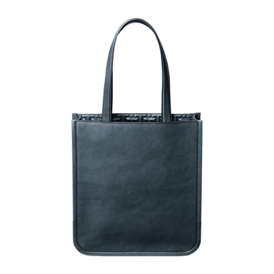 Cowhide TSUCHIYA Legacy Logo Boxy Tote in Dark Teal Made in Japan