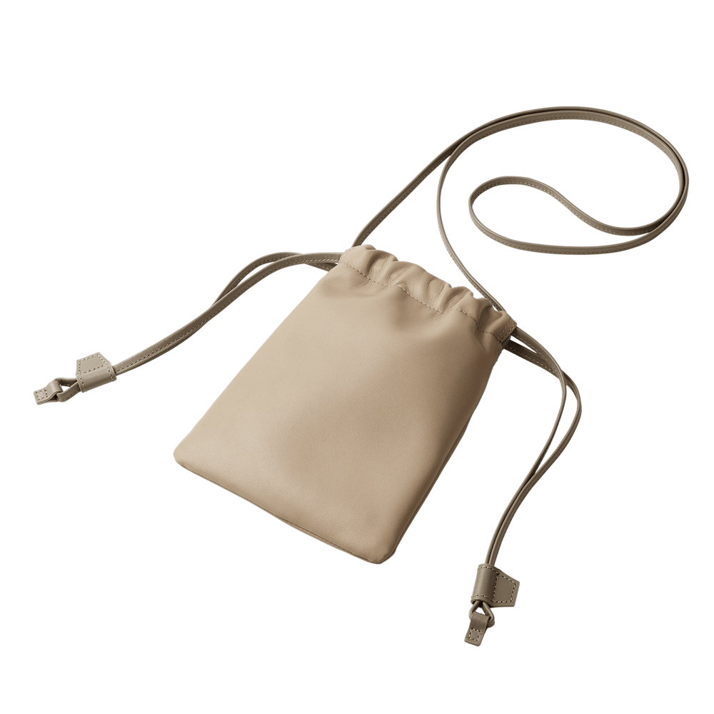 リクエスト商品 Lambskin Drawstring Pouch | Lambskin Leather Pouch | Tsuchiya