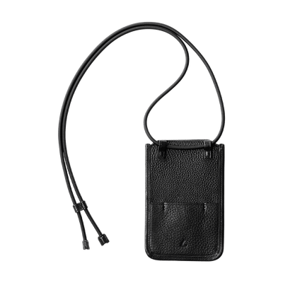 Steerhide (Soft Nume Leather) Tone Nume Leather Crossbody Phone Bag in Stone Made in Japan