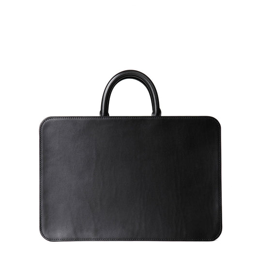 Steerhide  Black Nume Square Bag in Black Made in Japan