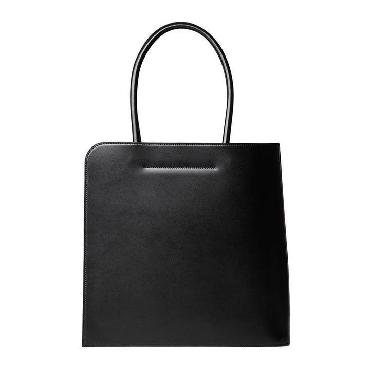 Black Nume Book Tote | Nume Leather Tote | Tsuchiya Kaban