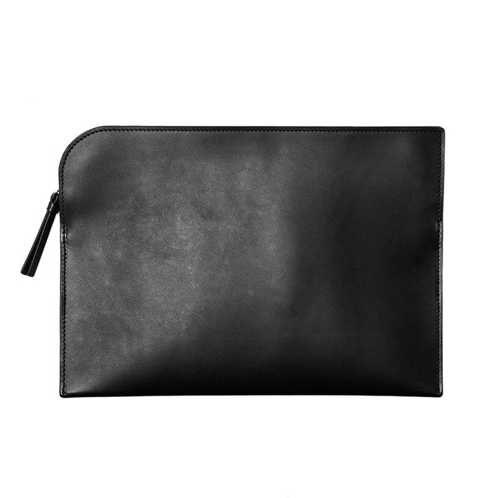 Black Nume Slim Clutch | Nume Leather Clutch | Tsuchiya Kaban