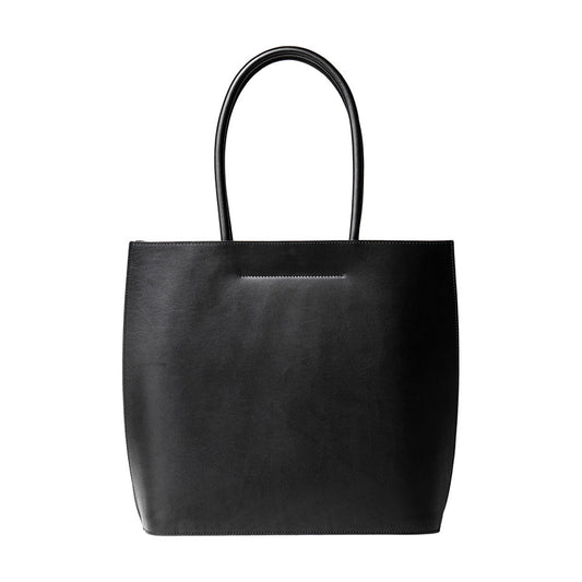 Steerhide  Black Nume Tote in Black Made in Japan