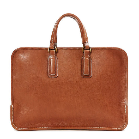 Cowhide  Urbano Urban Briefcase in Brown Made in Japan