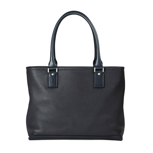 Steerhide  Brent Tote in Navy Made in Japan