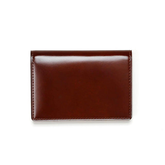 Cordovan Cordovan Card Case in Brown × Brown Made in Japan