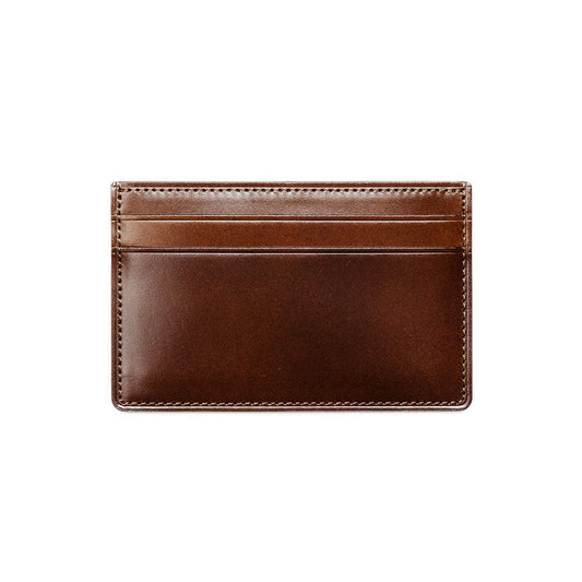 Cordovan Cordovan Card Holder in Brown × Brown Made in Japan