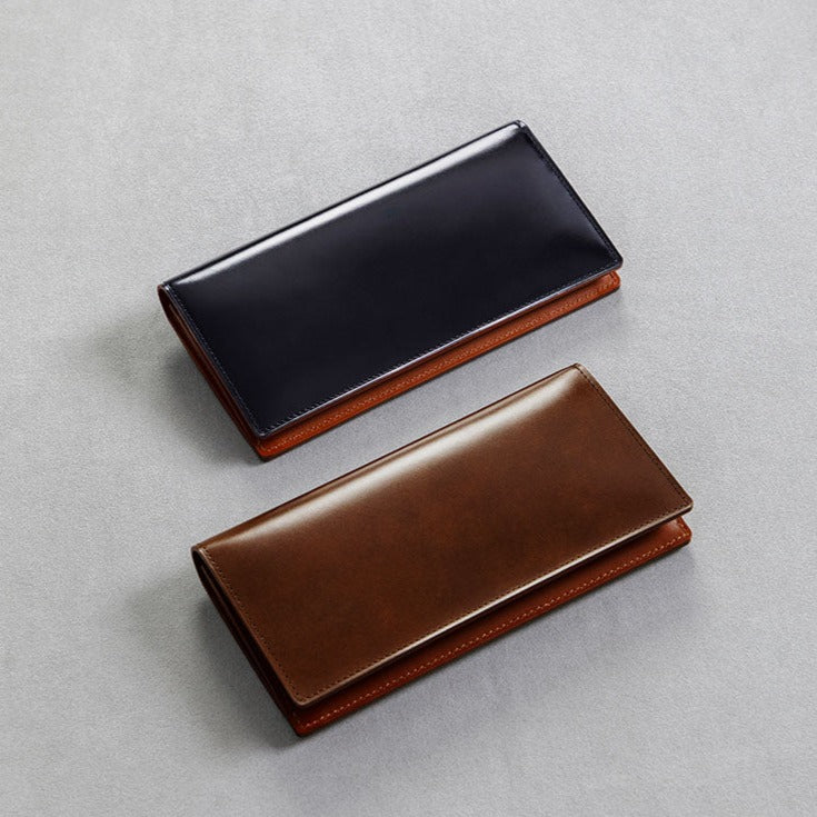 Cordovan Coin Pocket Long wallet - Cordovan - Tsuchiya Kaban