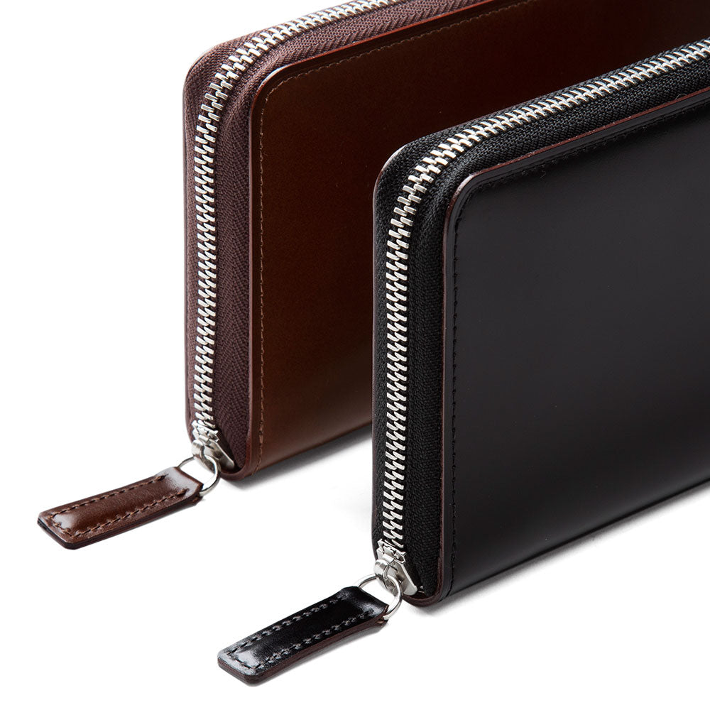 Cordovan Zip Long Wallet | Cordovan Leather Wallet | Tsuchiya