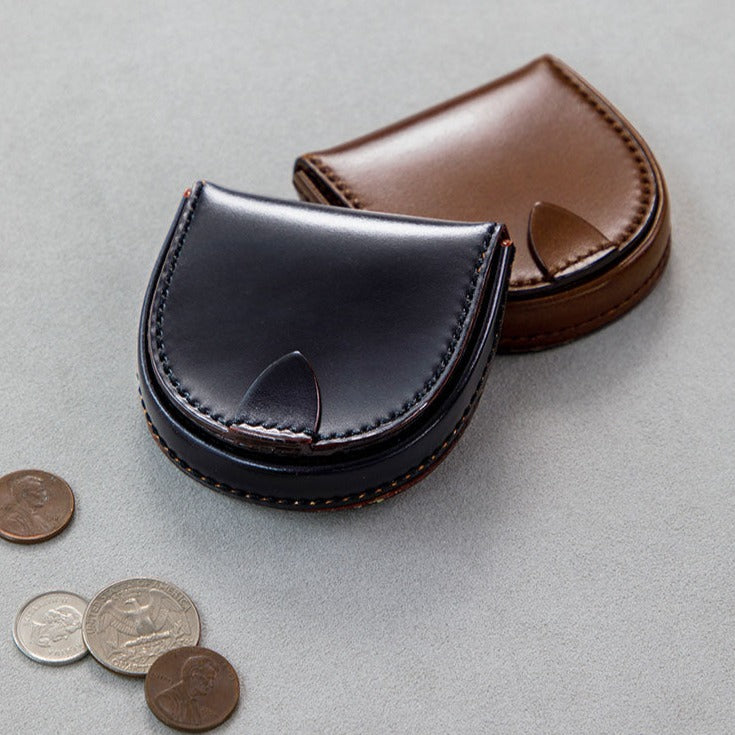 Gusseted Leather Coin Purse with Zipper | Buffalo Billfold Company