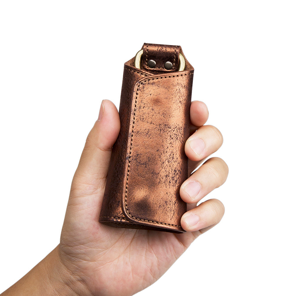 Copper Sparkle Grip Key Case