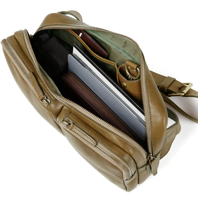 Roadster Tri-zip Crossbody Bag