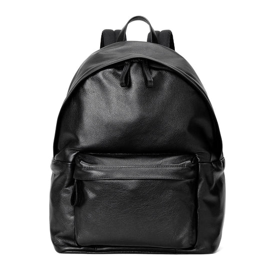 Cowhide  Large Everyday Backpack in Black Made in Japan