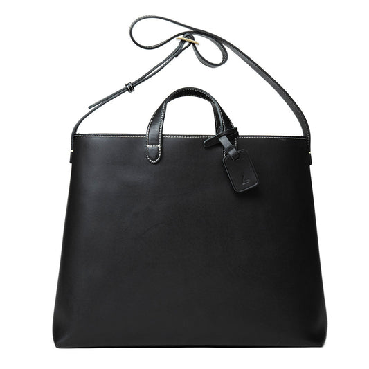 Steerhide  Diario 2way Tote in Black Made in Japan