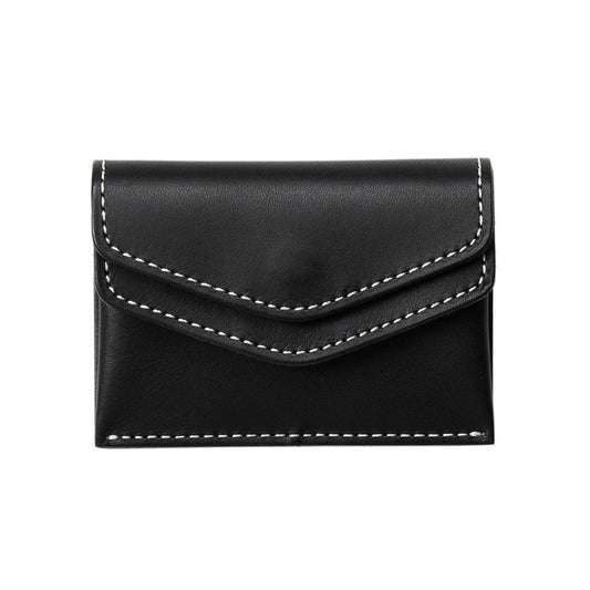 Steerhide  Diario Twin Coin Case in Black Made in Japan