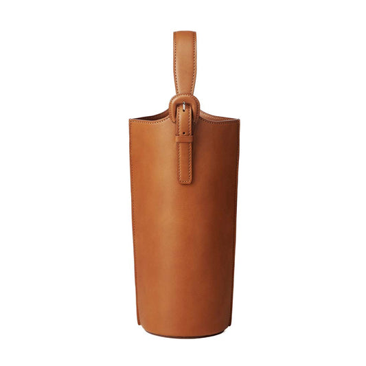 Steerhide  Home Collection Leather Bottle Carrier in Brown Made in Japan