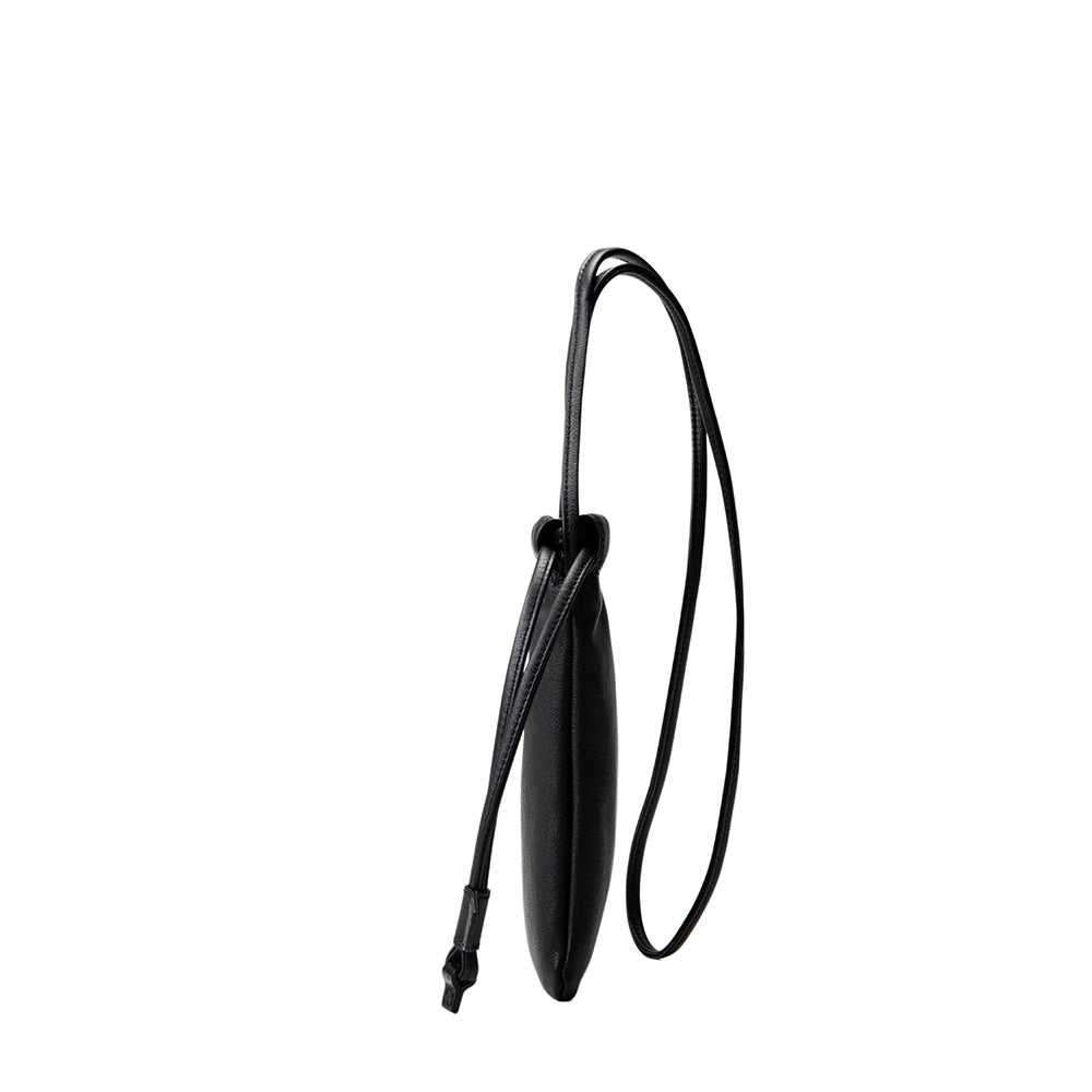 Ruffle Drawstring Pouch | Soft Leather Pouch | Tsuchiya Kaban