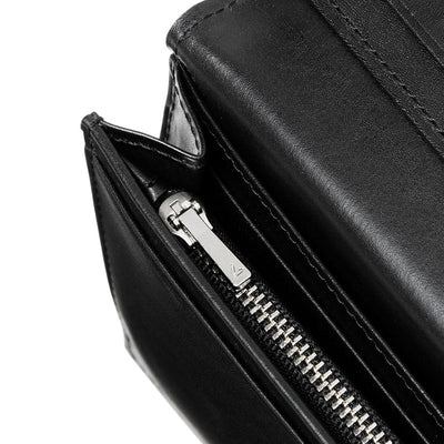 Steerhide  Nume plus Coin Pocket Long Wallet in Black Made in Japan