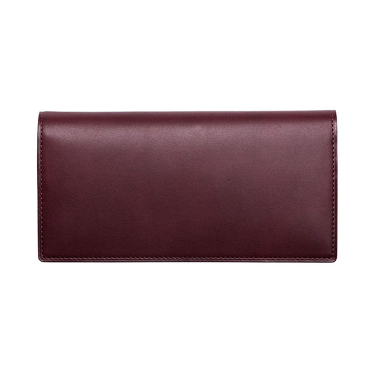 Steerhide  Nume plus Coin Pocket Long Wallet in Burgundy Made in Japan