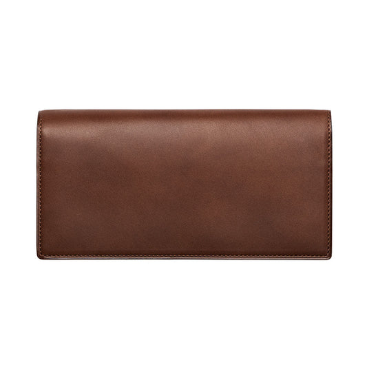 Steerhide  Nume plus Coin Pocket Long Wallet in Chestnut Made in Japan