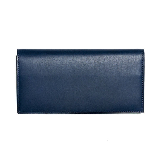 Steerhide  Nume plus Coin Pocket Long Wallet in Navy Made in Japan