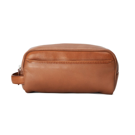 Steerhide  Travel Handy Pouch in Brown Made in Japan