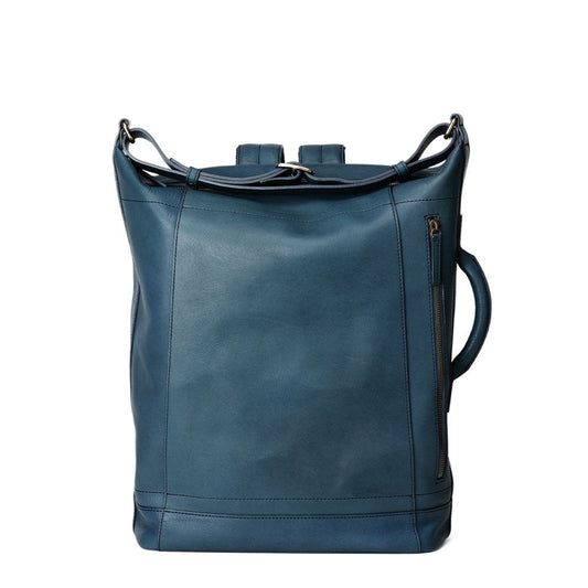 Cowhide  Roadster 3way Backpack in Denim Blue Made in Japan