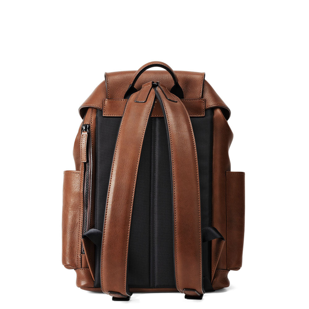 chusan leather backpack Twin Belt Backpack | Leather Backpack